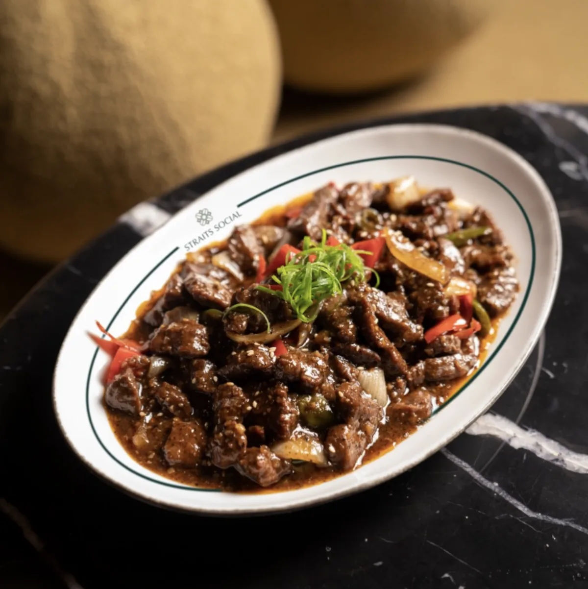 Beef Black Pepper Rice at Straits Social